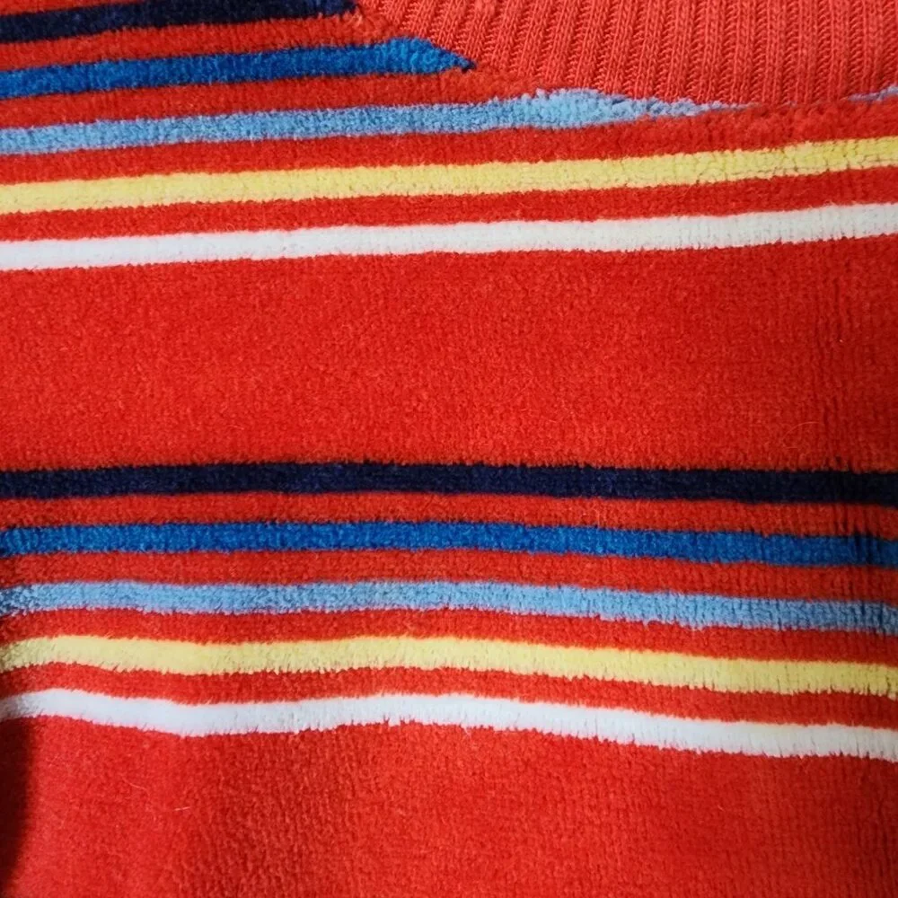 Vintage Carters Baby Size 12M Red Striped Turtleneck Long Sleeve‎ Shirt USA Made